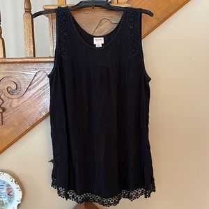 Mossimo sleeveless top. Size XXL. Black